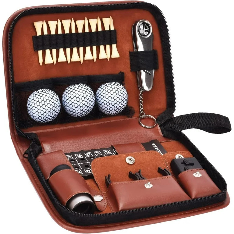 Golf Accessories Set with Golf Balls, Rangefinder, Golf Tees, Brush, Multifunctional Divot Knife,... | Walmart (US)