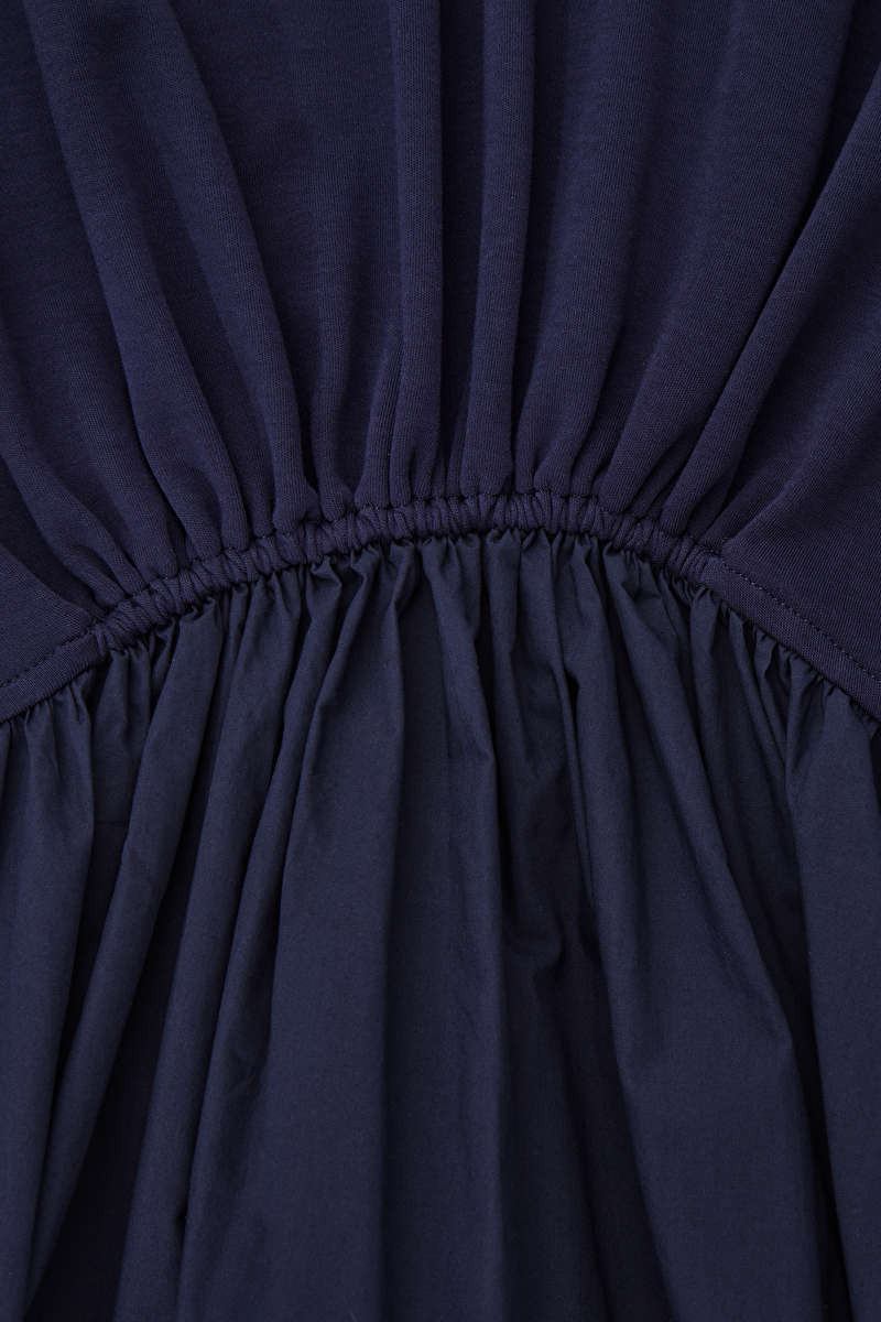 ASYMMETRIC GATHERED-WAIST MIDI DRESS | COS (EU)