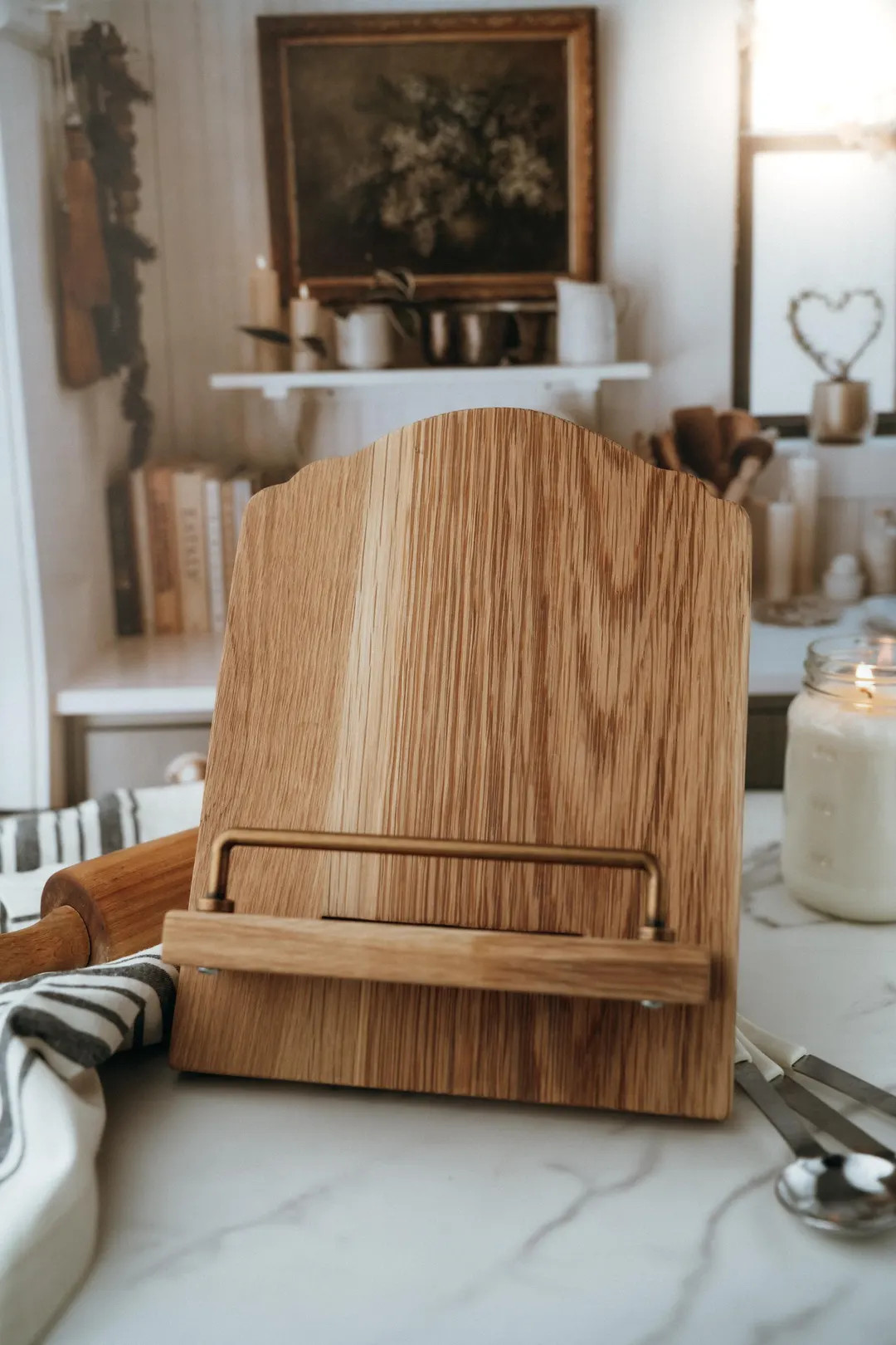 wooden cookbook stand + holder | recipe holder | recipe stand | wooden tablet stand | book stand ... | Etsy (US)