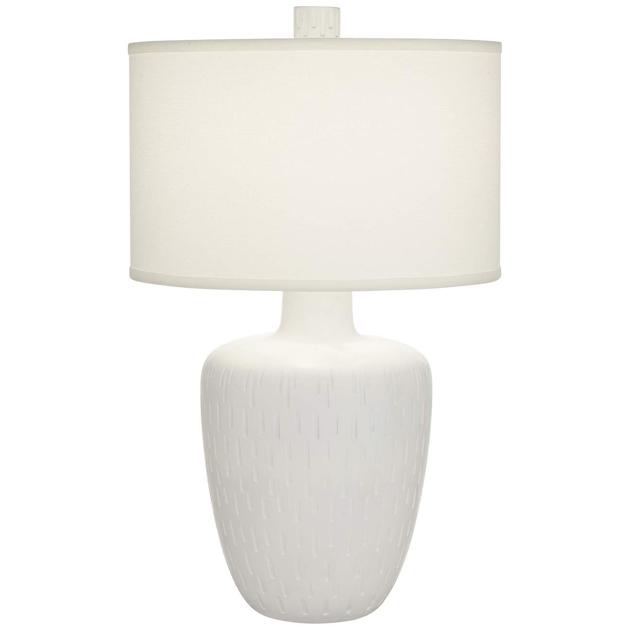 Possini Euro Lyndon Modern Textured White Table Lamp | Lamps Plus