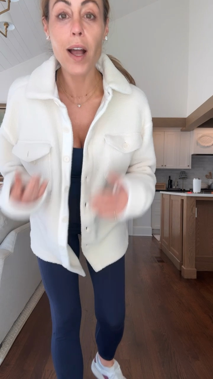 Today’s OOTD - this Dudley Stephens shacket is SO cozy🤍 it’s sold out but linking it in case it comes back in stock, plus I found some similar options for you. 

#LTKFitness #LTKSeasonal #LTKStyleTip