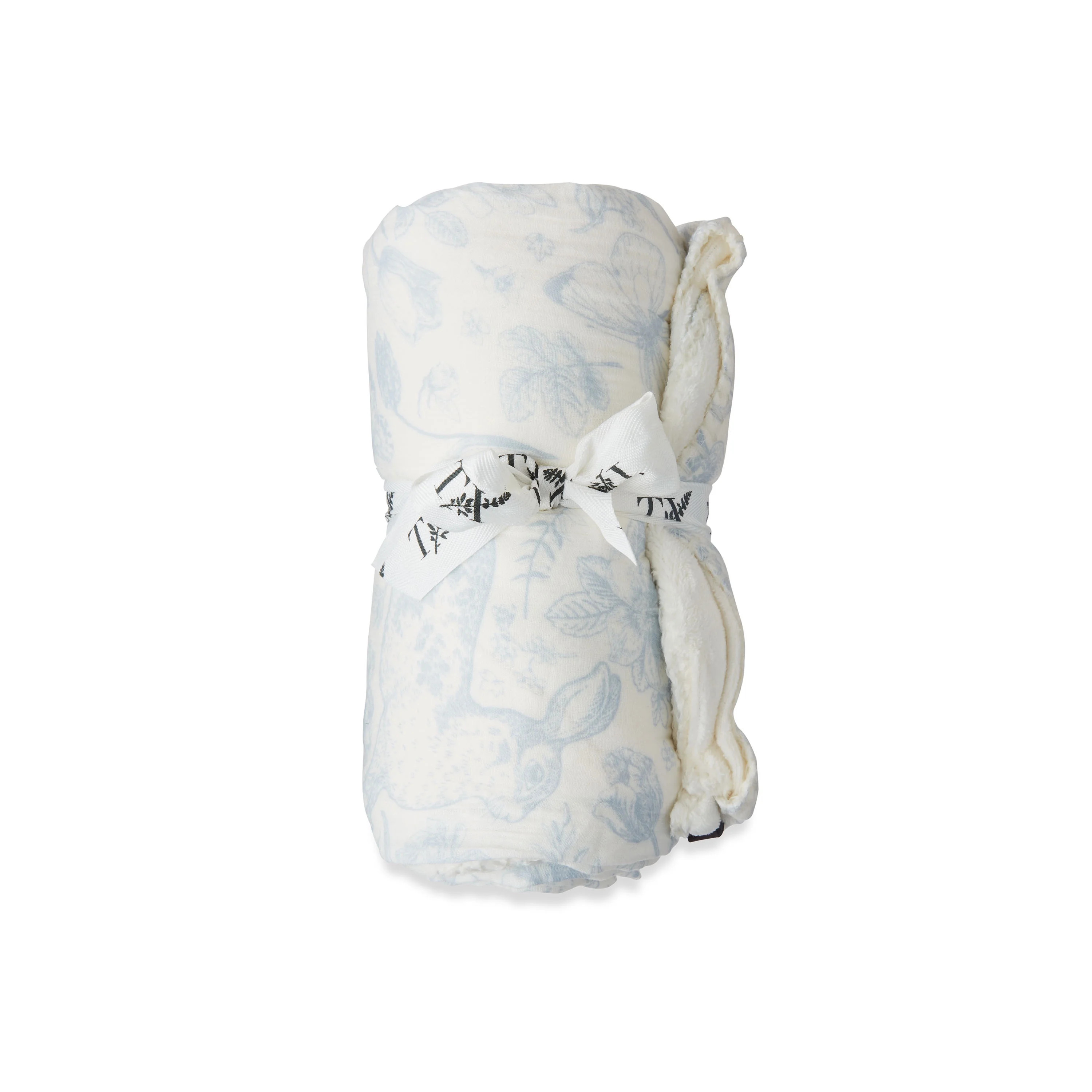 Blue Toile Bunny Polyester Muslin Easter Throw, 50" x 60", by My Texas House | Walmart (US)