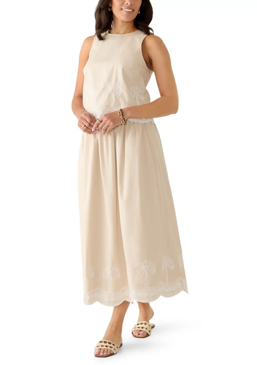 Women's Embroidered Midi Skirt | Belk