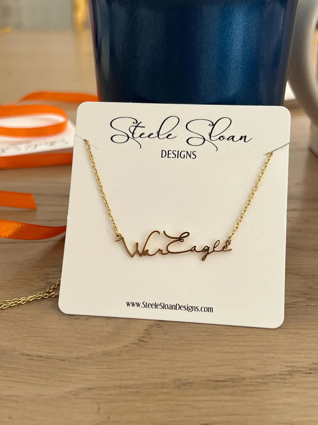 War Eagle Necklace: Auburn Game Day Jewelry, Auburn Graduation Gift Going to Auburn Gift, Gift fo... | Etsy (Global)