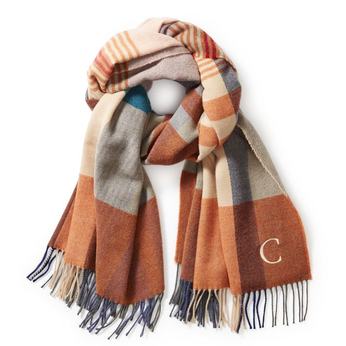 Italian Plaid Blanket Scarf | Mark and Graham