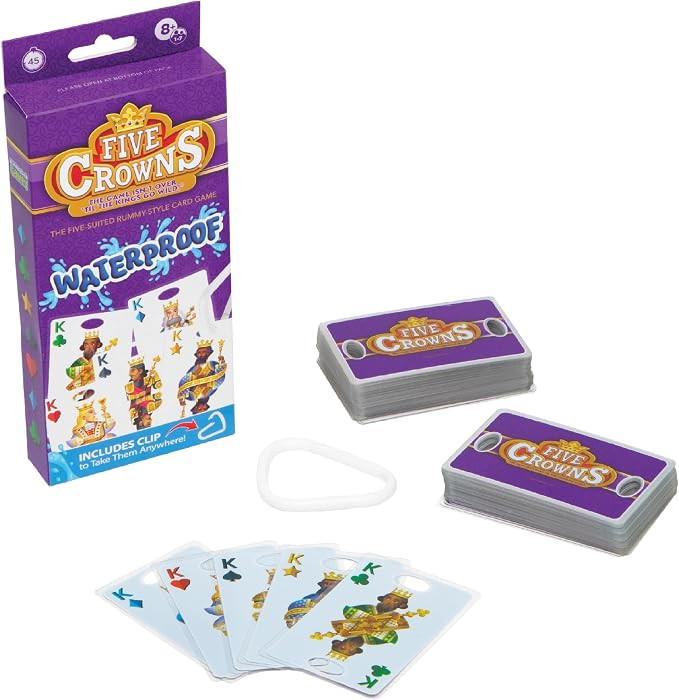 Five Crowns Waterproof Cards Games – Pool, Summer Toys, Pool Games, Family Game Night, The Game... | Amazon (US)