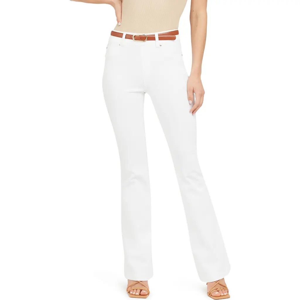 SPANX® Flare Jeans in White at Nordstrom, Size 2X | Nordstrom