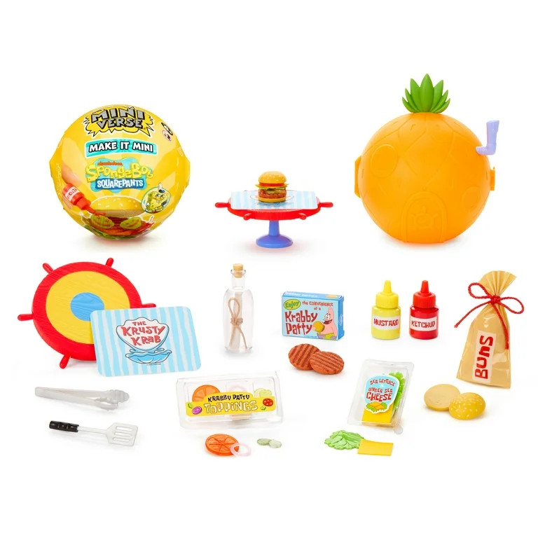 MGA's Miniverse Make It Mini SpongeBob SquarePants, Mini Collectibles - Blind Pack, DIY, Resin, R... | Walmart (US)