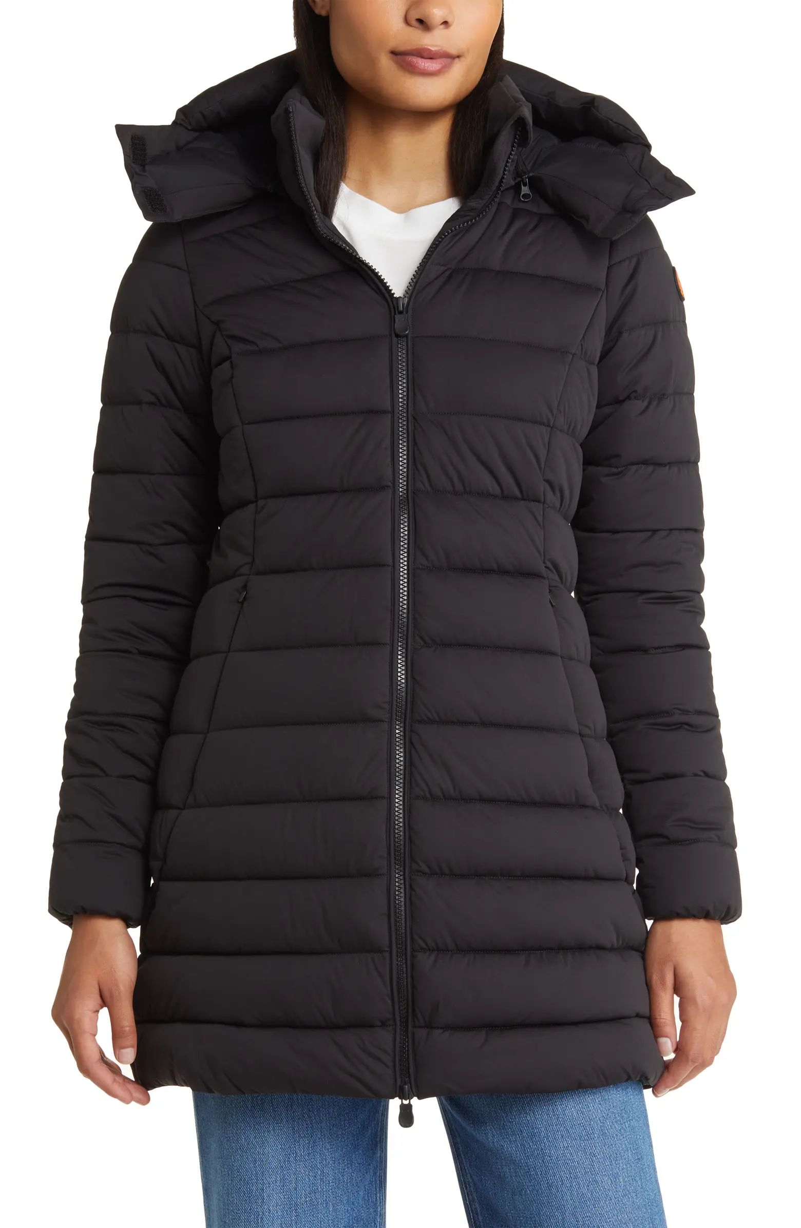 Save The Duck Dorothy Hooded Stretch Puffer Jacket | Nordstrom | Nordstrom