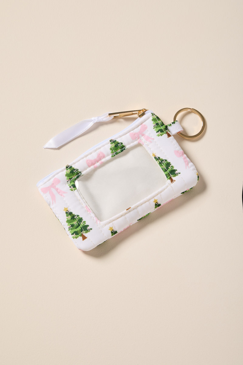 Christmas Trees and Bows Quilted Card Holder | Francesca's