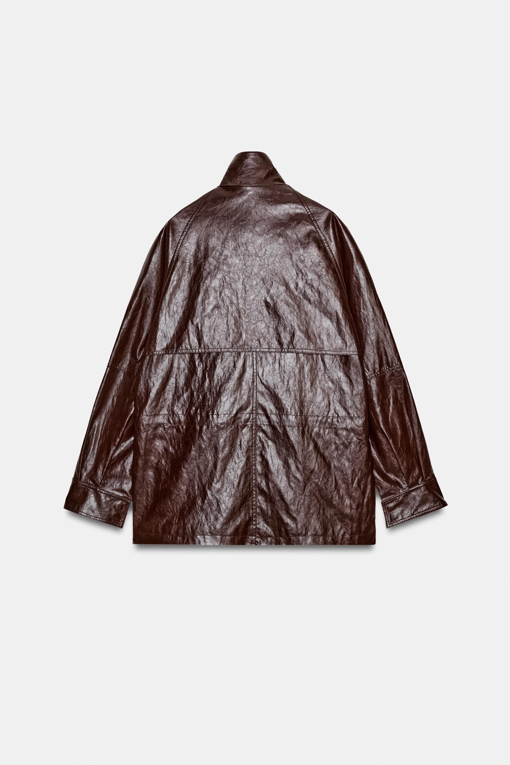 ZW COLLECTION FAUX LEATHER JACKET | Zara US