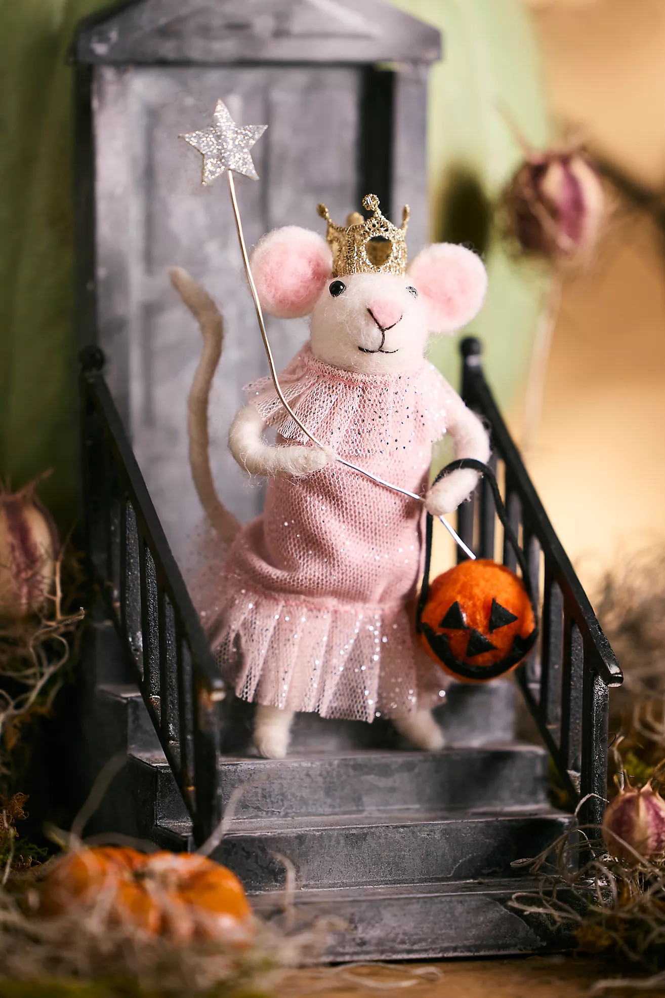 Pink Witch Mouse Felt Critter | Anthropologie (US)