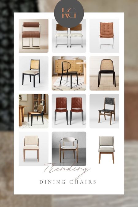 Trending dining chairs and the Target options - the CB2 Cane chair is still a top seller but chrome chairs are making a come back 

#LTKhome