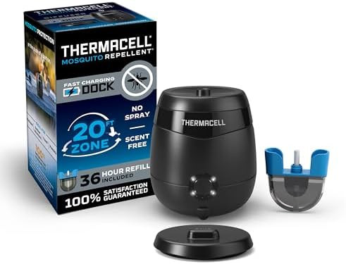 Thermacell E-Series Rechargeable Mosquito Repeller with 20’ Mosquito Protection Zone; Bug Spray... | Amazon (US)