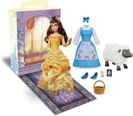 Disney Store Girl's Princess Story Doll (Belle from Beauty and The Beast) 11 Inches, Includes Col... | Amazon (US)