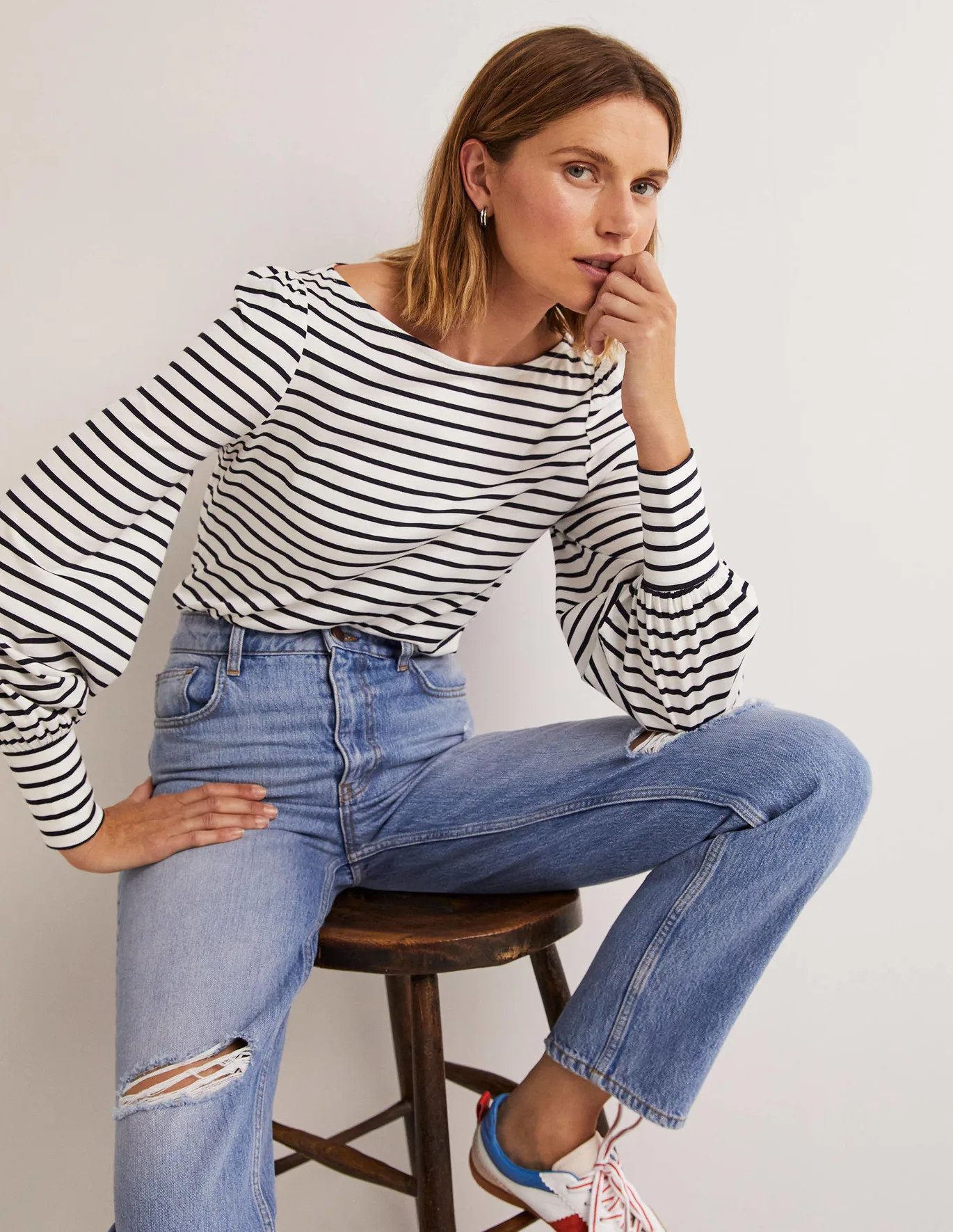 Supersoft Boat Neck Top | Boden (UK & IE)