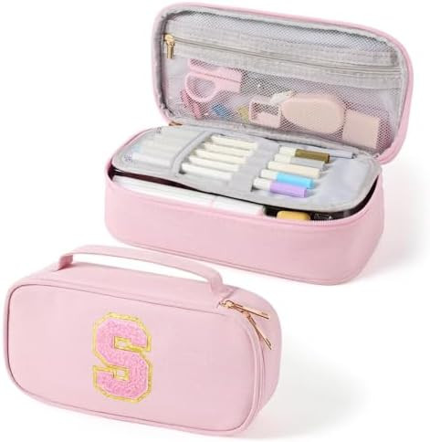 YOOLIFE Pink Pencil Case for Girls, Pencil Pouch Bag, Aesthetic Pen Pouch School Supplies for Tee... | Amazon (US)