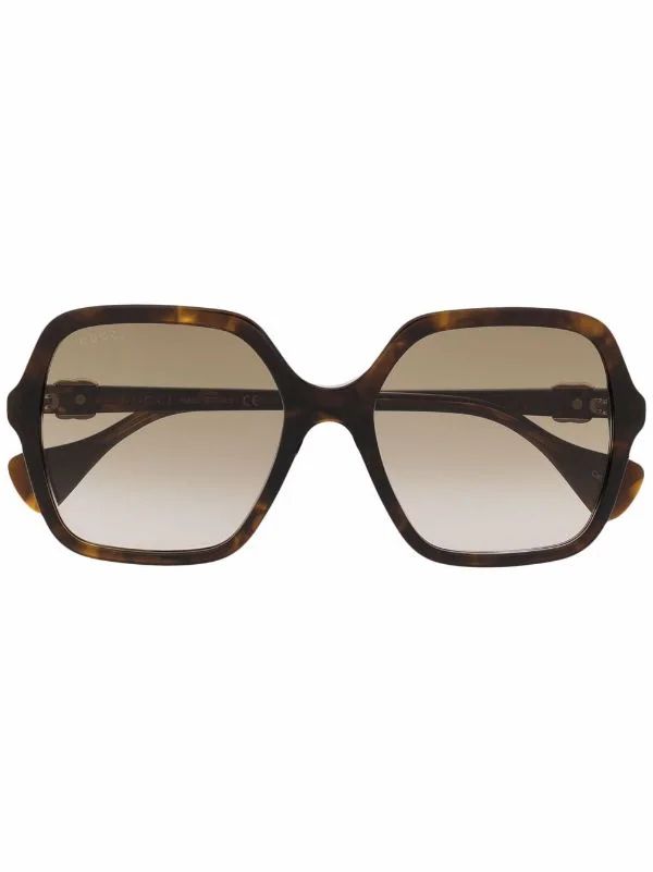 GG oversized gradient sunglasses | Farfetch Global