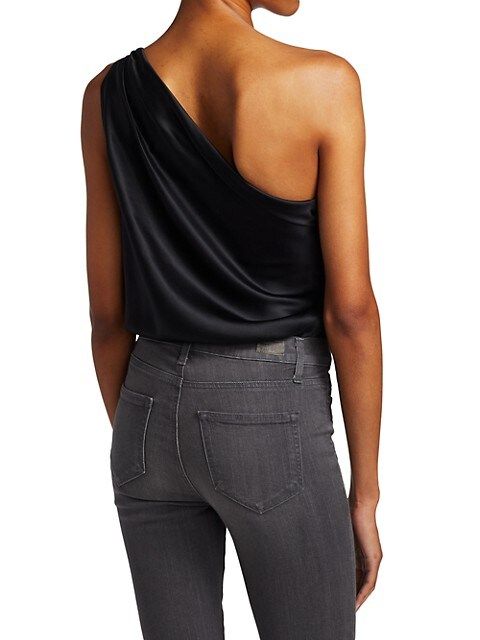 Darby One-Shoulder Silk Bodysuit | Saks Fifth Avenue