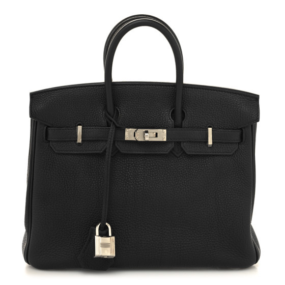 Togo Birkin 25 Black | FASHIONPHILE (US)