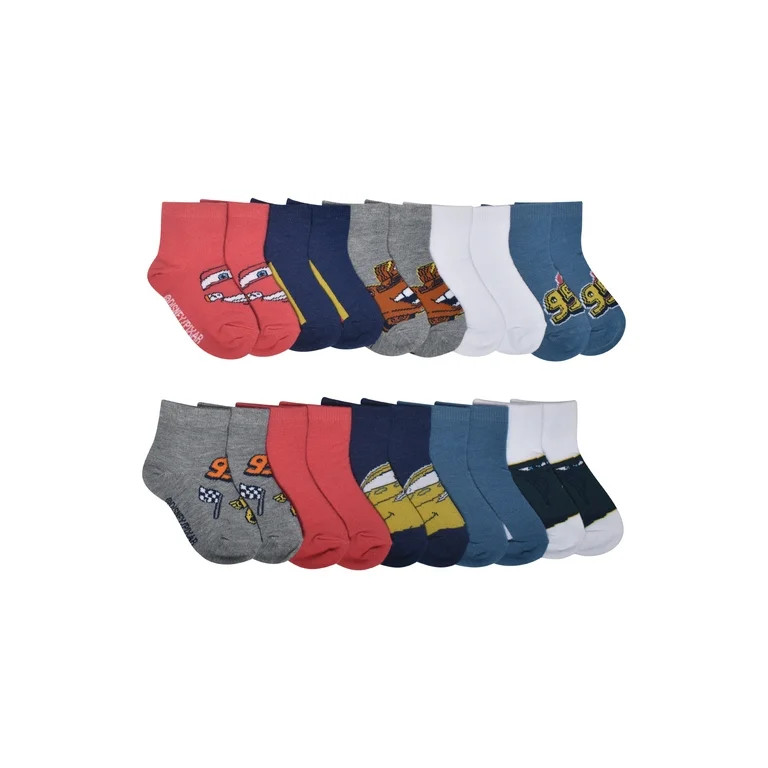 Character Toddler Ankle Socks, 10-Pack, Sizes 12M-5T | Walmart (US)