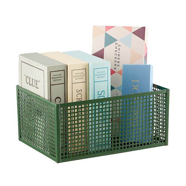 The Container Store Schoolhouse Metal Bin | The Container Store