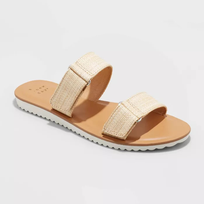 Women's Illiana Two Band Velcro Sandals - A New Day™ | Target
