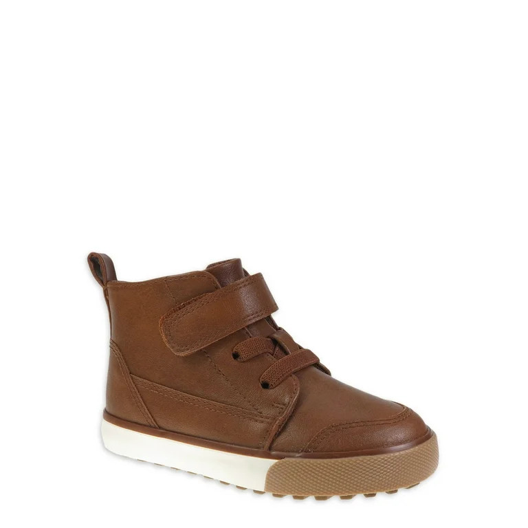 Wonder Nation Toddler Boys Casual High Top Sneakers, Sizes 7-12 | Walmart (US)