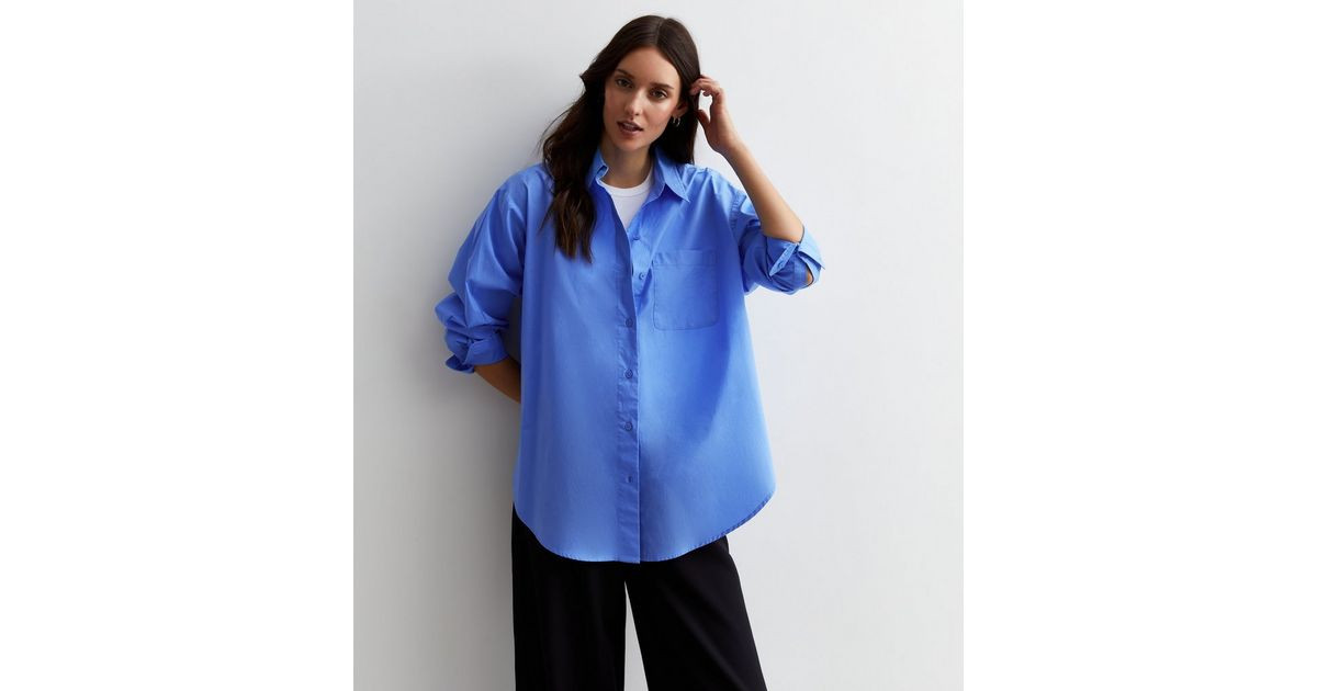 Blue Poplin Cotton Shirt
						
						Add to Saved Items
						Remove from Saved Items | New Look (UK)