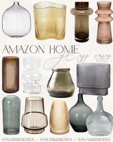 Gorgeous glass vases for your home! #Founditonamazon #amazonhome #inspire amazon home decor vases 

#LTKfindsunder50 #LTKfindsunder100 #LTKhome