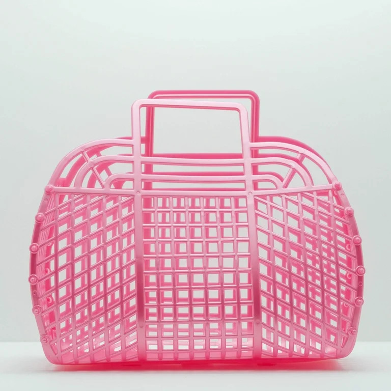 Easter Pink Large Retro Jelly Baskets, Bags, Tote. | Walmart (US)