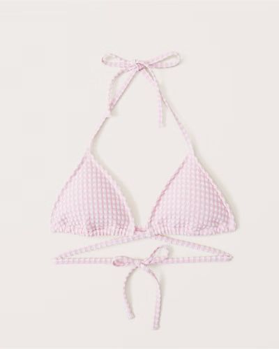 Women's Criss-Cross Halter Triangle Bikini Top | Women's Swimwear | Abercrombie.com | Abercrombie & Fitch (US)