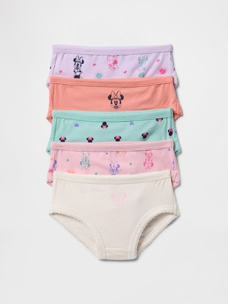 babyGap × Disney Minnie Mouse Bikini Briefs (5-Pack) | Gap Factory