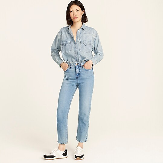 High-rise '90s classic straight jean in Scuttle wash | J. Crew US