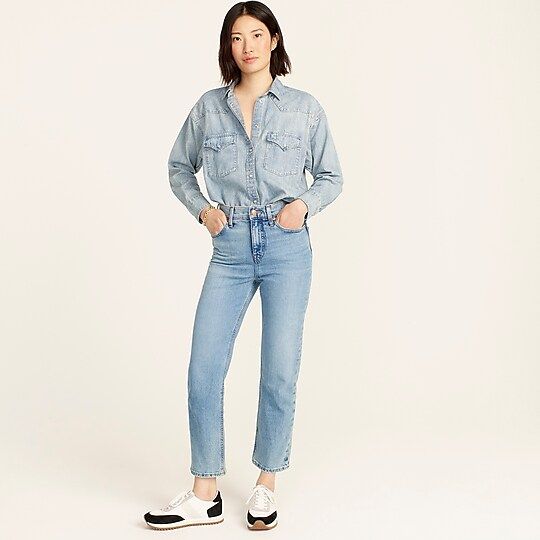 High-rise '90s classic straight jean in Scuttle wash | J.Crew US