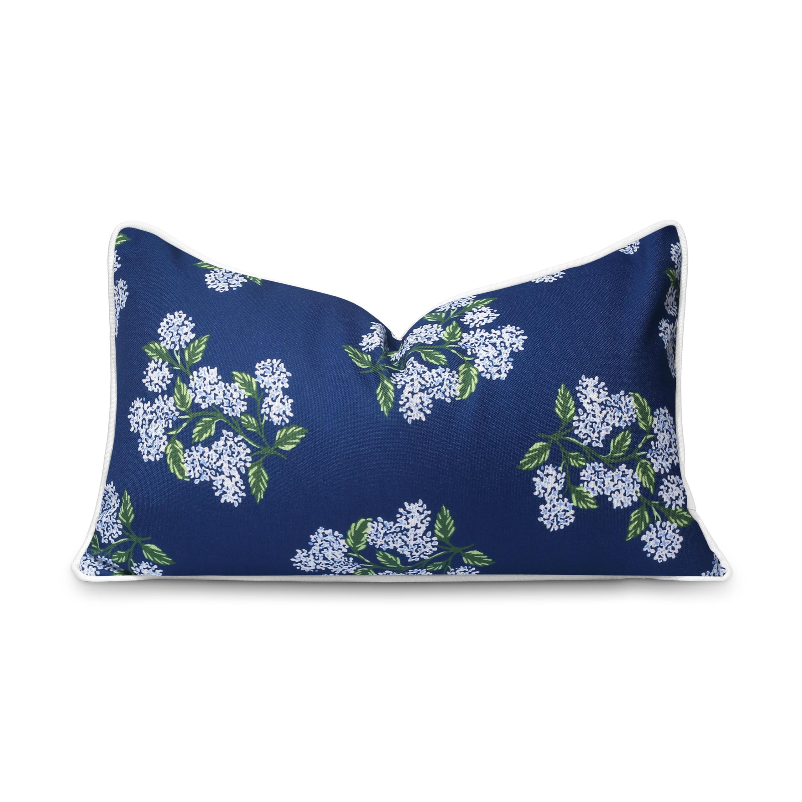 Hofdeco Premium Coastal Patio Indoor Outdoor Lumbar Pillow Cover Only, 12"x20" Water Repellent fo... | Amazon (US)