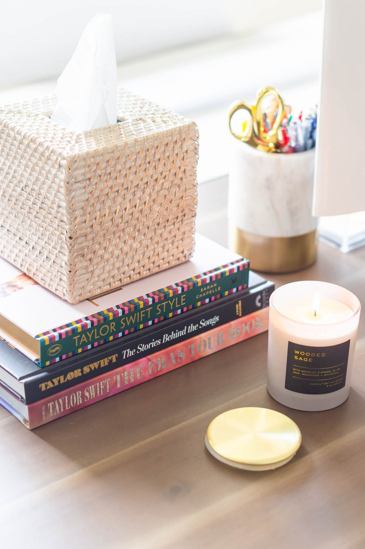 I like to keep my home office desktop accessories to a minimum and keep most supplies in my drawers. That way, I’ll have space for a few pretty, and functional items like my rattan tissue box cover, a special candle and some of my favorite books. home decor home office decor table desk styling marble pencil holder office tools working from home

#LTKStyleTip 

#LTKHome #LTKFindsUnder50