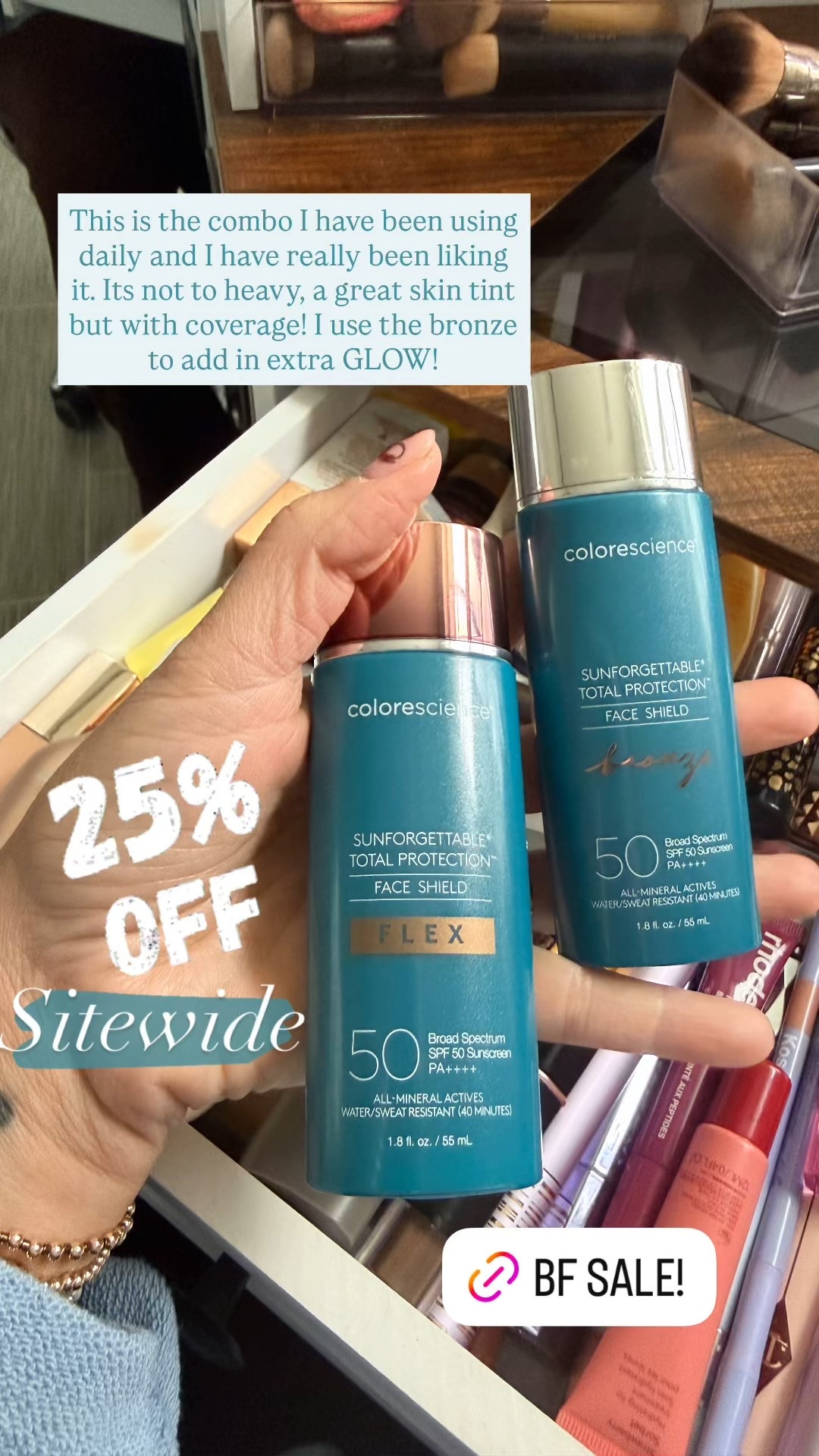 Colorescience Black Friday sale 25% off site wide 

#LTKCyberWeek #LTKSaleAlert #LTKHoliday