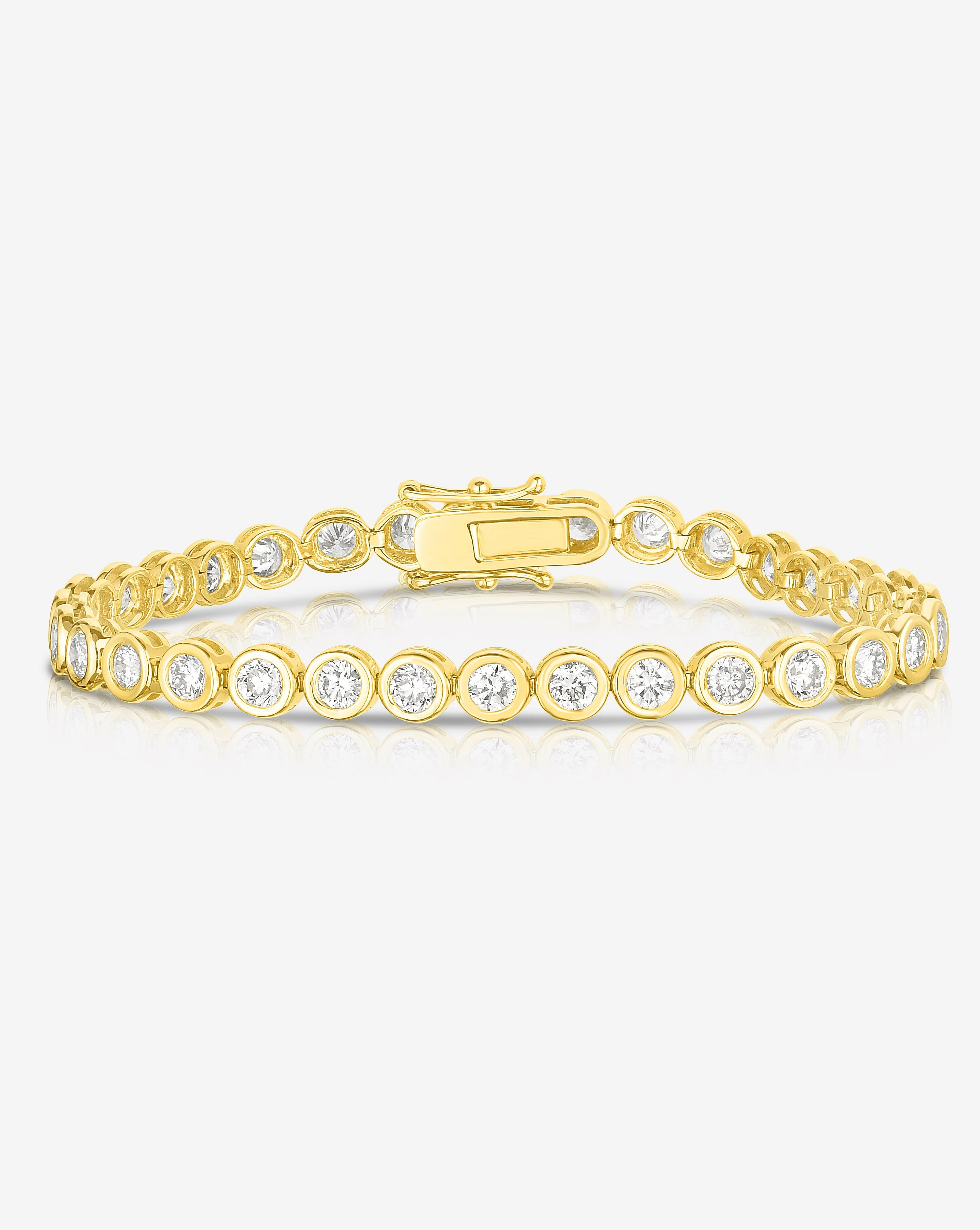 Bezel Classic Diamond Tennis Bracelet | Ring Concierge