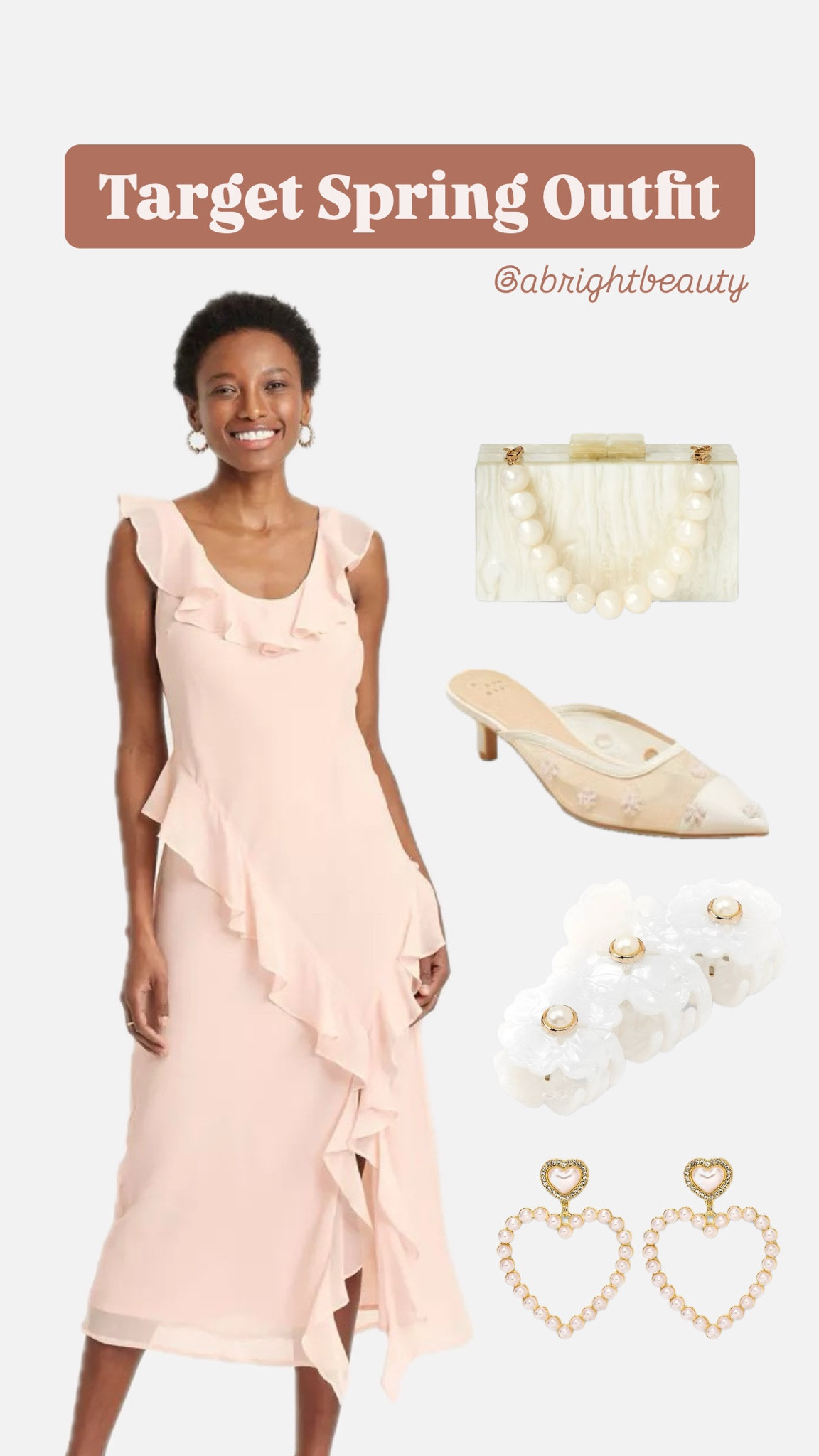 Target spring outfit idea on sale rn! 

Target spring new arrivals 🌸

Ruffle dress, spring sandals, target dress, spring dress, spring haul, target spring, spring haul, girly style, bows, heart purse 

#LTKFindsUnder50 #LTKSaleAlert #LTKFindsUnder100