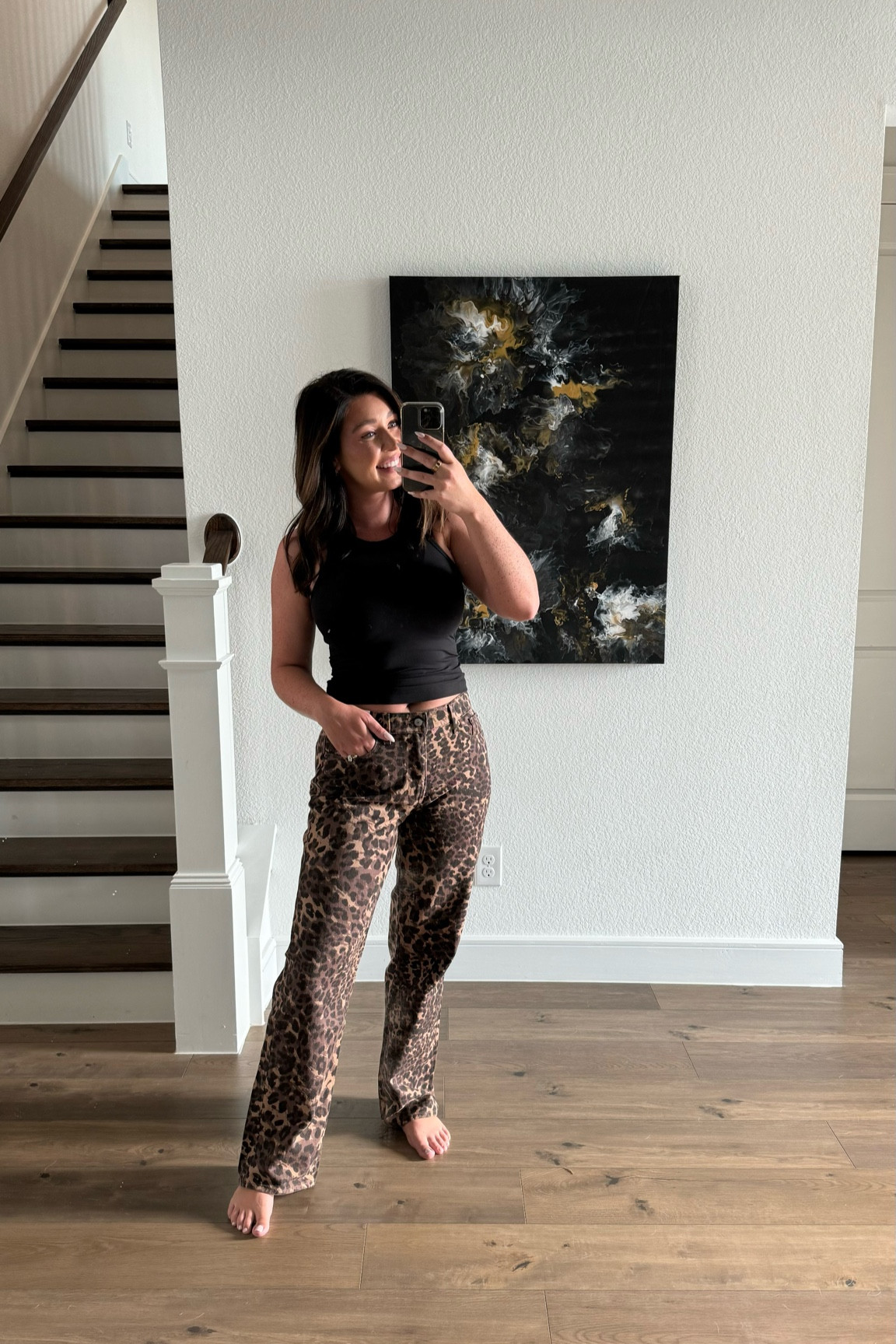 New Abercrombie jeans - wearing a 28R (sized down one) and they fit snug in the waist and more like a midrise. Currently on sale + use code AFSHELBY for an extra 15% off 

#LTKxAF #LTKSaleAlert #LTKStyleTip