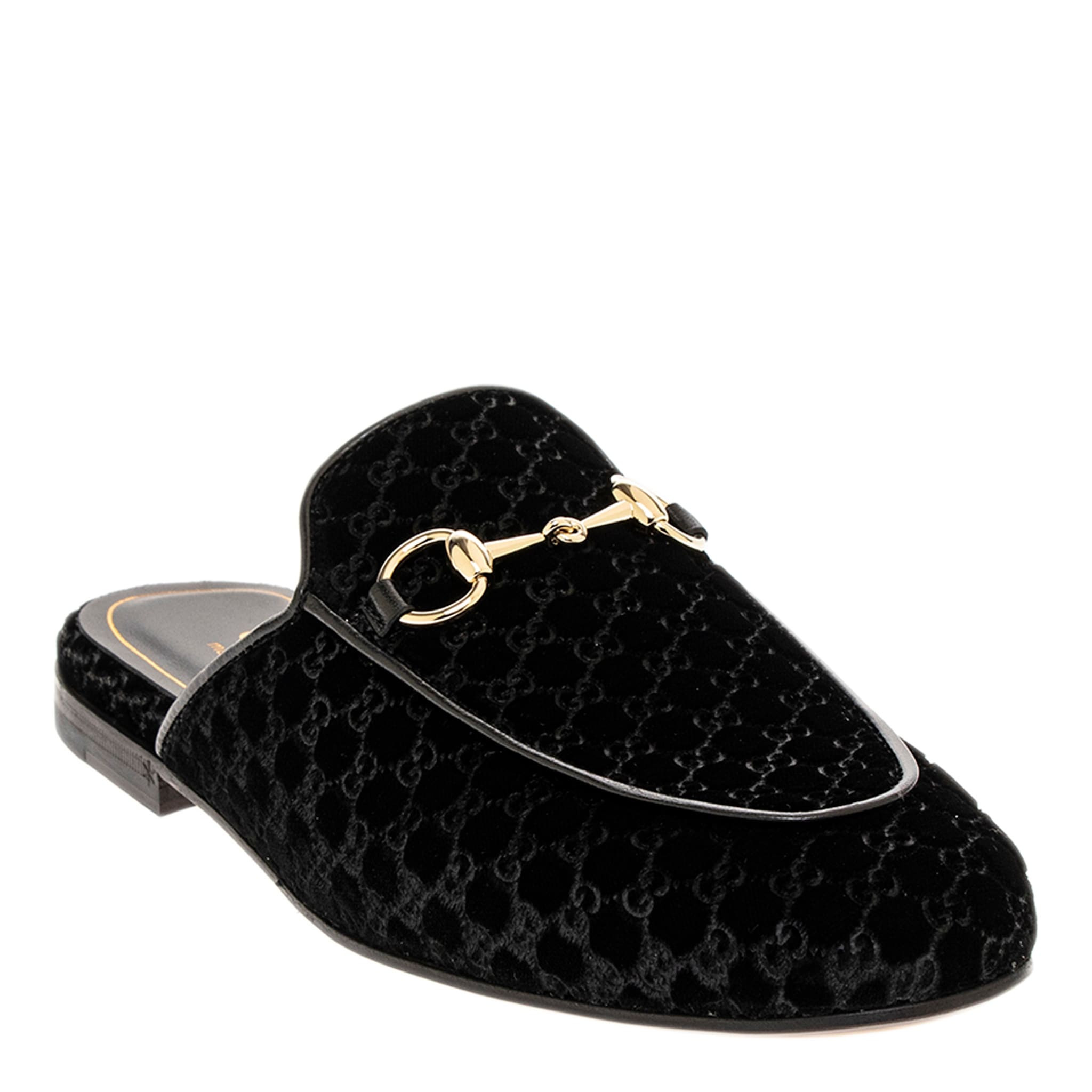 Gucci Princetown Slippers in GG Velvet | Overstock