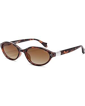 SOJOS Ocean Collection Retro Oval Polarized Sunglasses for Women Men Lightweight Narrow Shades, S... | Amazon (US)