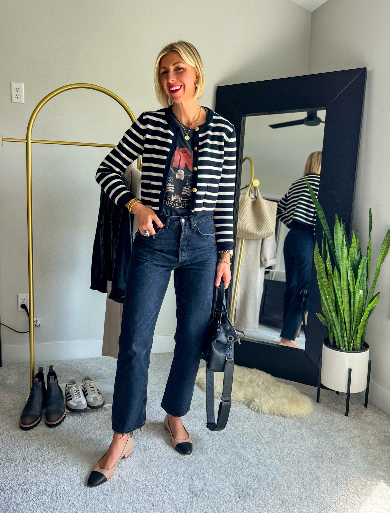 T-shirt and jeans styled 3 ways, fall outfits, Sarah Kelly Style

#LTKover40 #LTKSeasonal #LTKstyletip