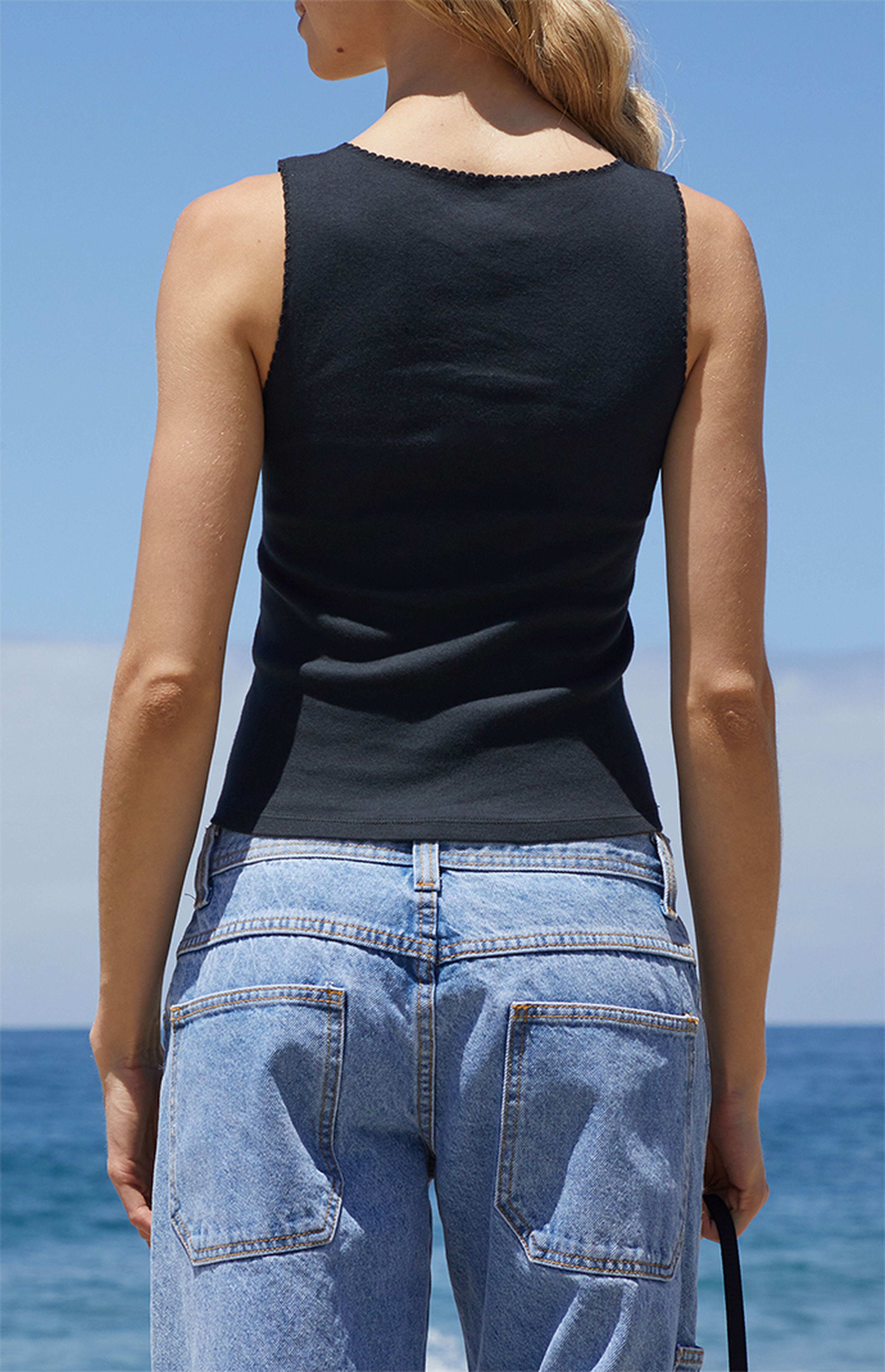 John Galt Black Vicki Tank Top | PacSun