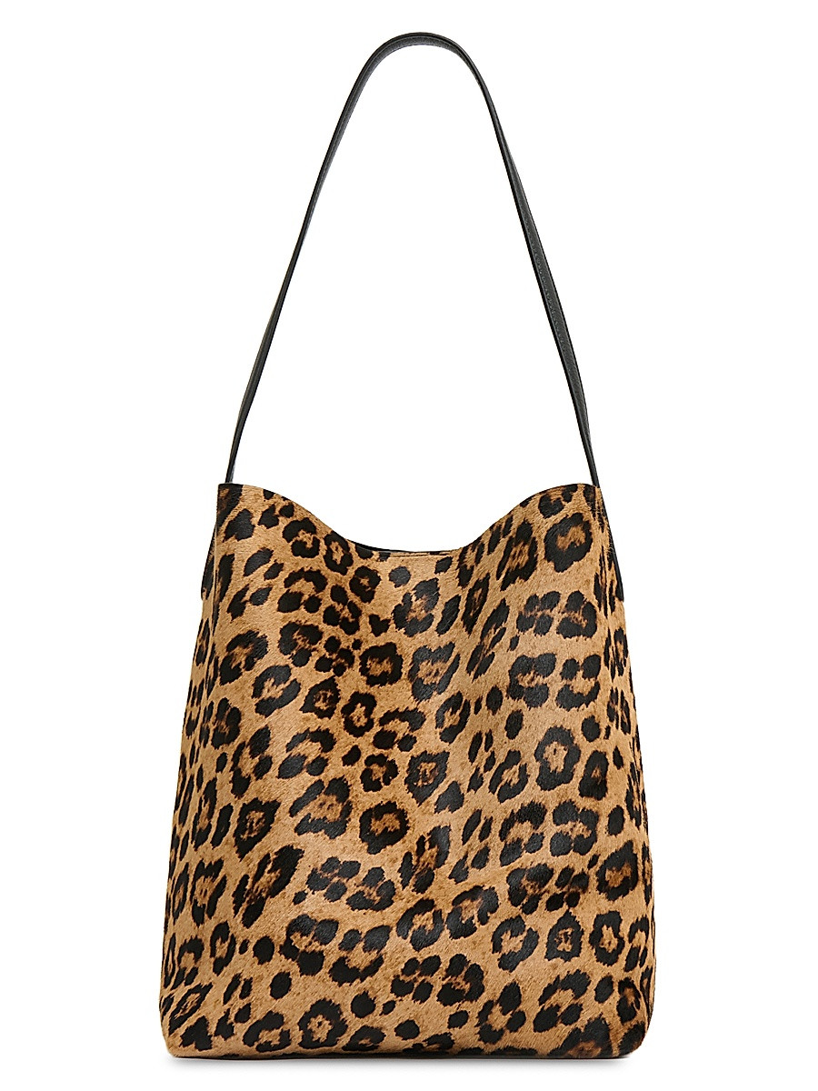 Women's Everyday Leopard-Print Calf Hair Basket Bag - Leopard | Saks Fifth Avenue