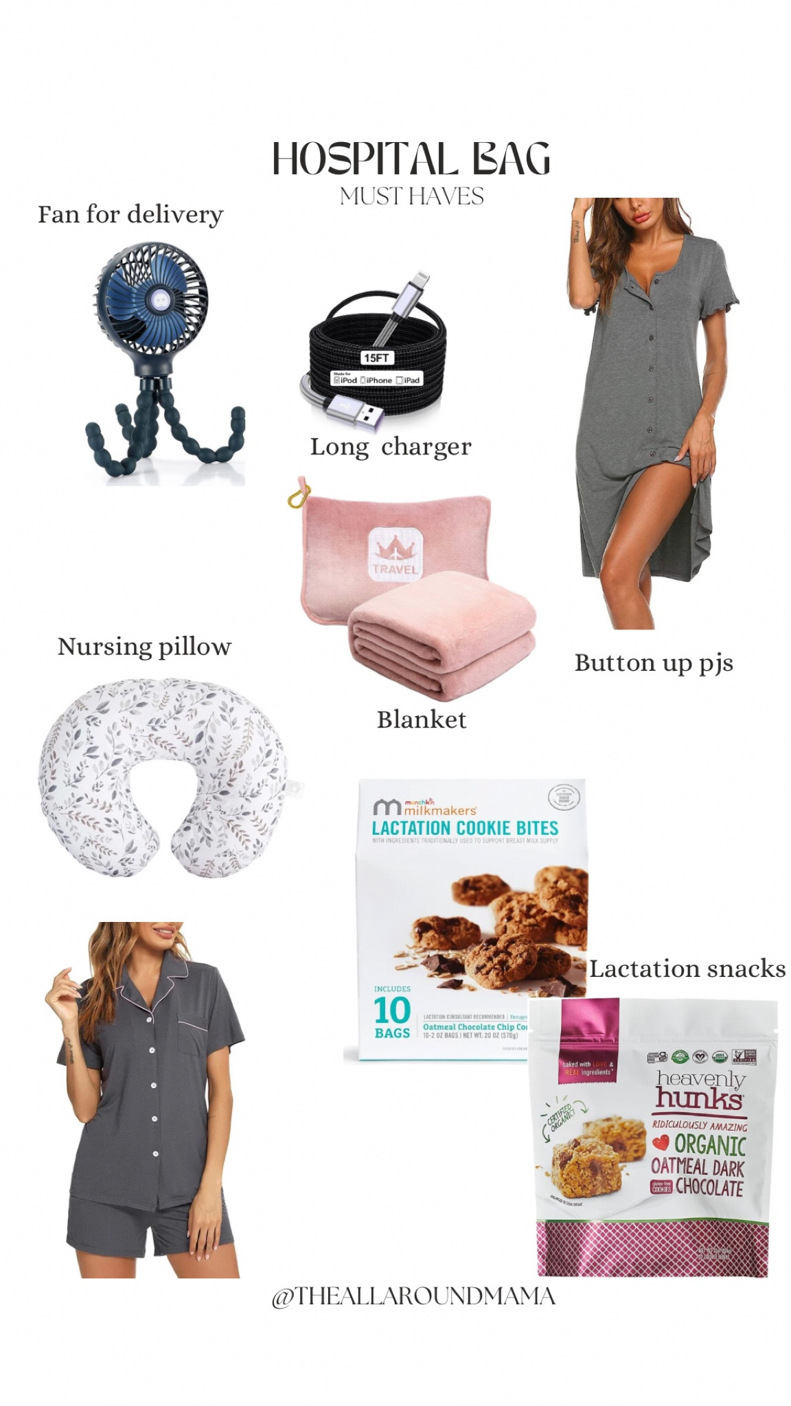 Delivery hospital bag must have 



Pregnancy / pregnant / new mom / hospital bag / newborn / maternity pjs / lactation cookies / nursing pillow

#LTKbaby #LTKfindsunder50 #LTKbump