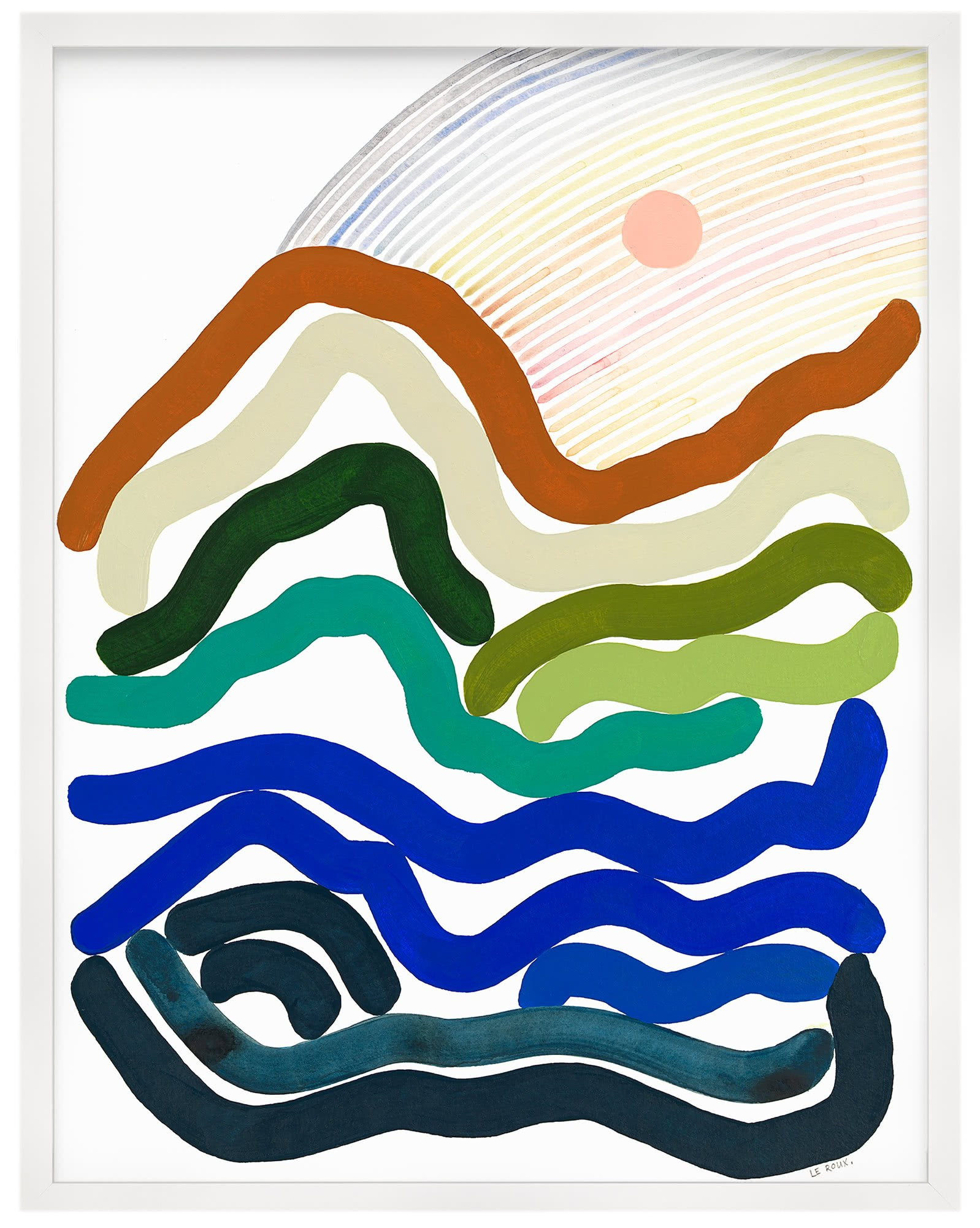 "Rainbows VII" by Ruth Le Roux | Serena and Lily