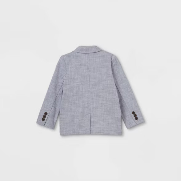 Toddler Boys' Stretch Chambray Blazer - Cat & Jack™ Blue | Target
