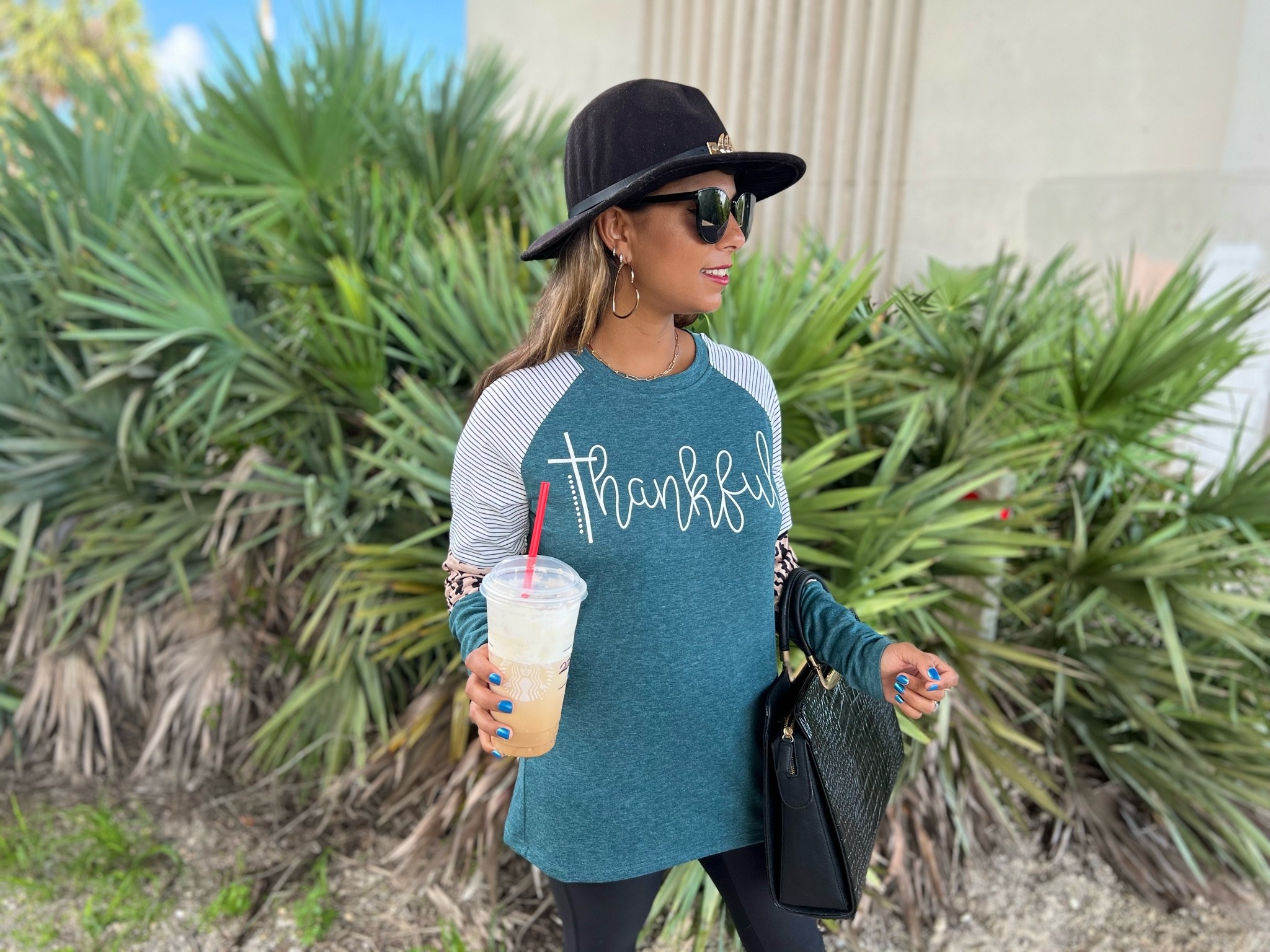 Thanksgiving thankful graphic letter print tshirt casual leopard stripe splicing long sleeve tee tops

I’m wearing a size small in green. 130 lbs. 5’4
#amazon #founditonamazon #amazonfashion #thanksgiving #fall #thankful #longsleeve #leopard #stripes 

#LTKunder50 #LTKSeasonal #LTKunder100